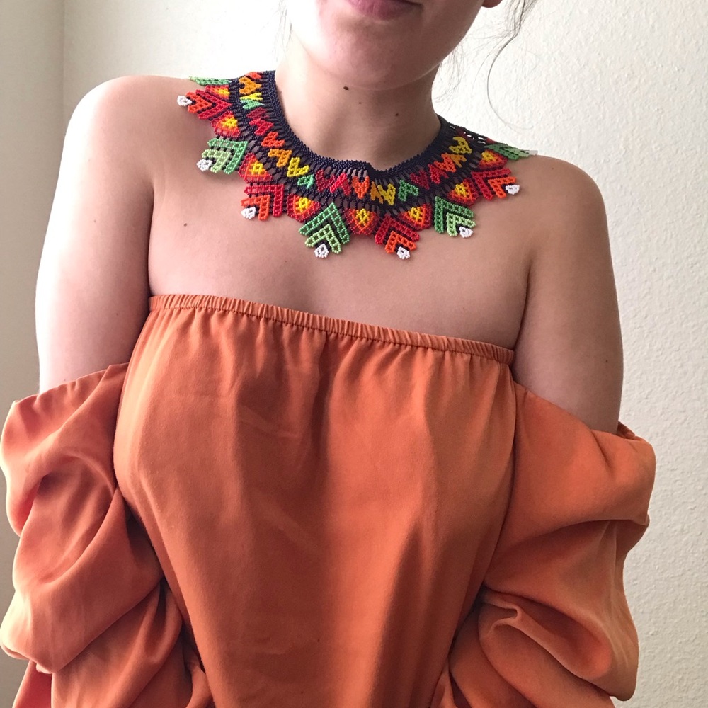 Native handmade Huichol necklace